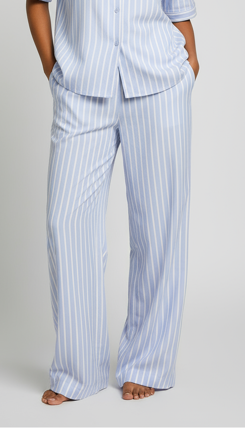 Paris PAPERBAG WAIST PINSTRIPED TROUSER
