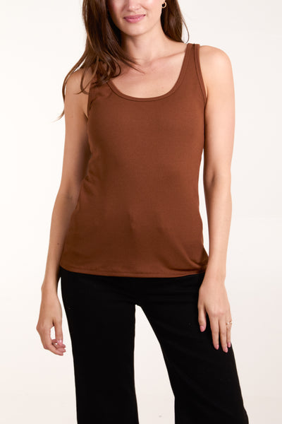 Nina Ribbed Vest Top