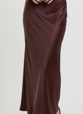 The Milano Satin Midi Skirt