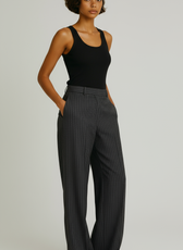The Button Waist Pinstripe Trouser
