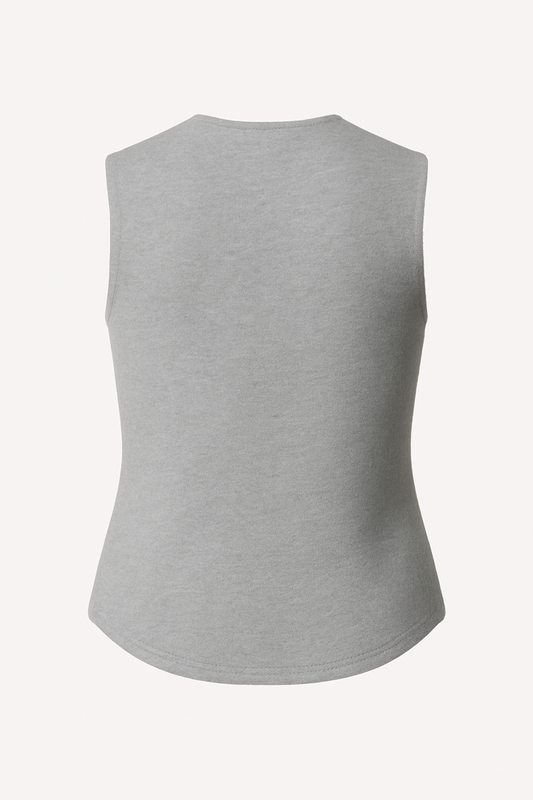 Noelle Gold Flower Button Knitted Waistcoat