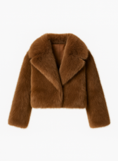 Elise Faux Fur Cropped Jacket