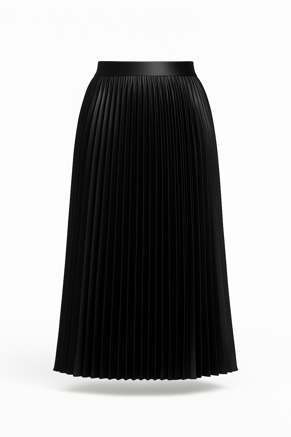 Siena Satin Pleated Maxi Skirt