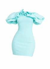 Santorini Embellished Mesh Bardot Midi Dress