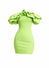 Santorini Embellished Mesh Bardot Midi Dress