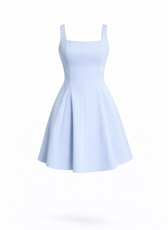 Blossom Square Neck Skater Mini Dress