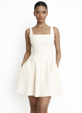 Blossom Square Neck Skater Mini Dress