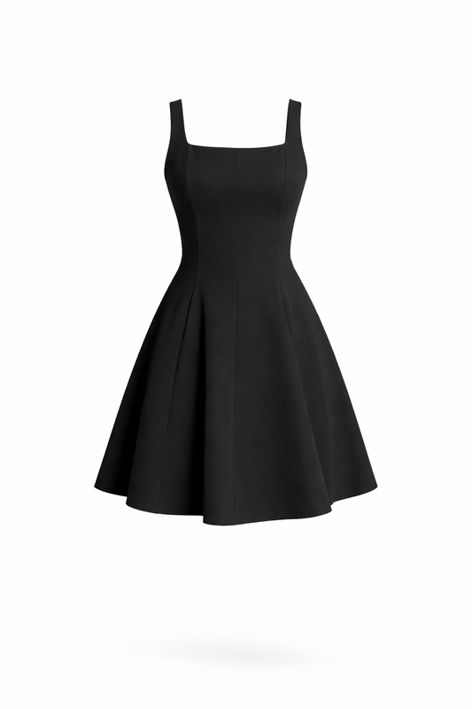 Blossom Square Neck Skater Mini Dress