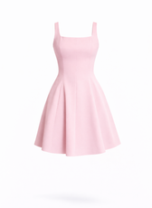 Blossom Square Neck Skater Mini Dress