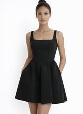 Monaco Neoprene Structured Mini Dress