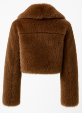 Elise Faux Fur Cropped Jacket