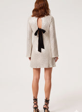 Noa Bow Back Sequin Mini Dress