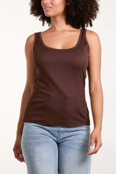 Nina Ribbed Vest Top