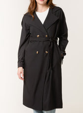 London Double Breasted Belted Trench Coat