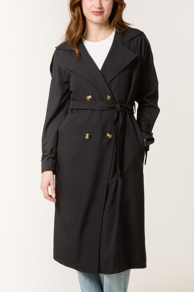 London Double Breasted Belted Trench Coat