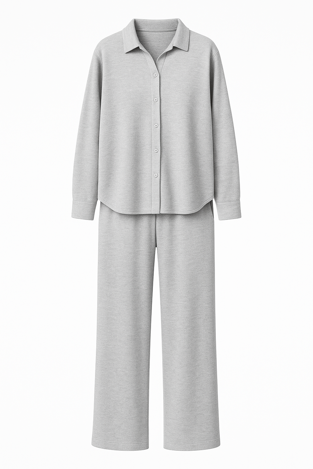 Rhea Open Collar Jumper & Trouser Knitted Set