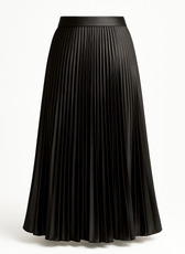Siena Satin Pleated Maxi Skirt