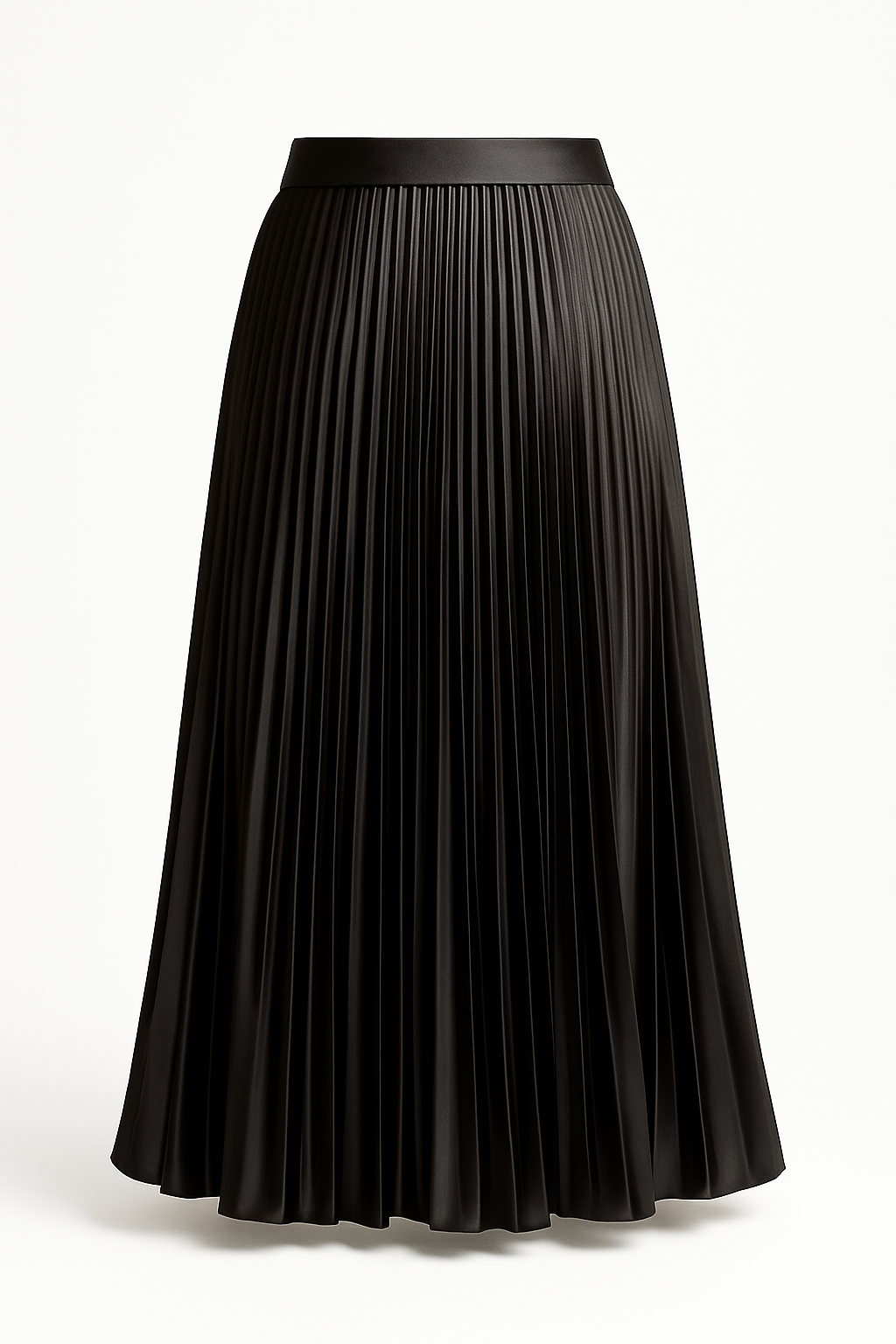 Siena Satin Pleated Maxi Skirt