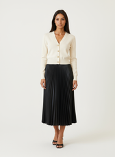 Siena Satin Pleated Maxi Skirt