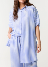 Monaco Oversized Pinstriped Shirt