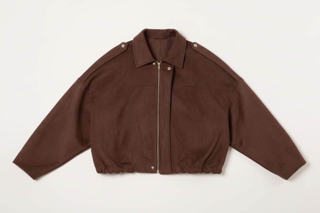 Florence Suedette Puffball Jacket